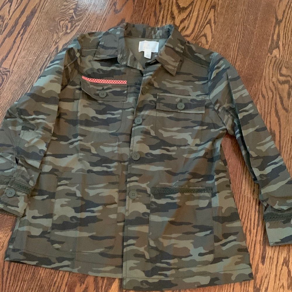 Womens Caslon Camo utility jacket